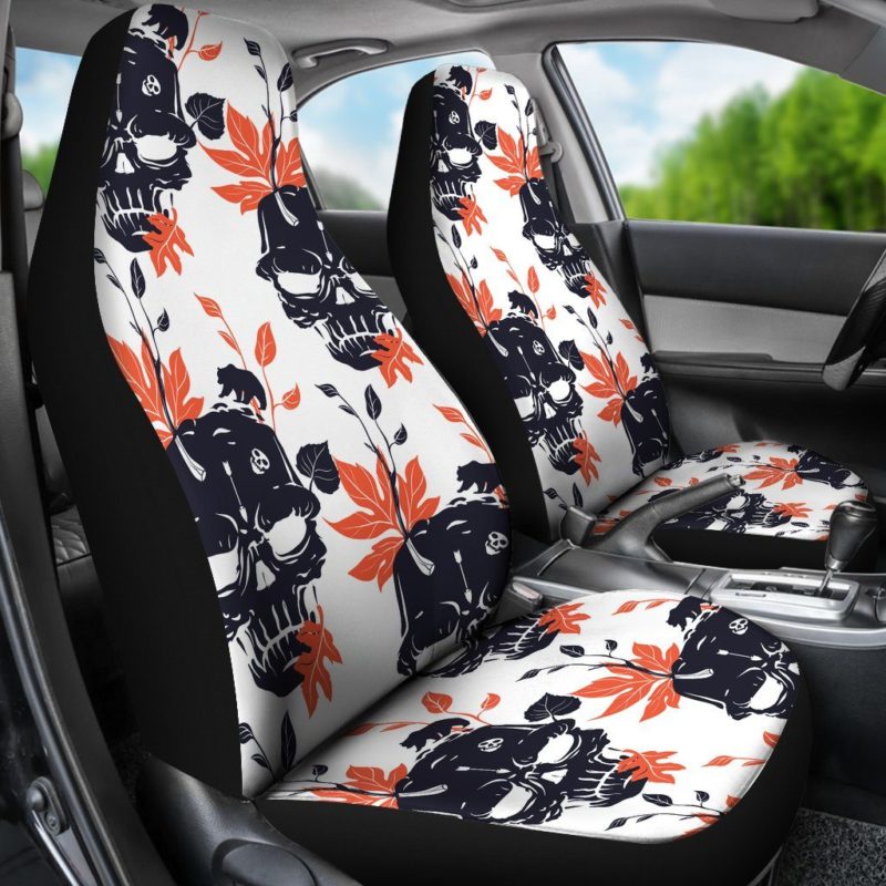 Leaf and Skull Car Seat Covers (set of 2)