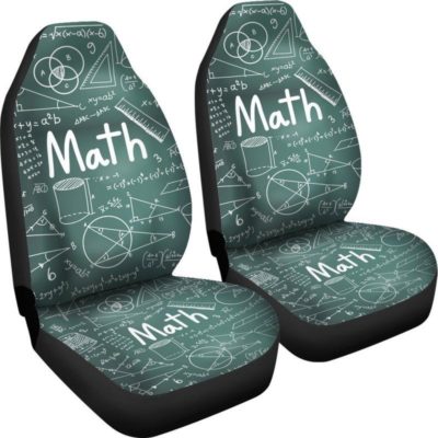 Proud Math Teacher Car Seat Covers (set of 2)