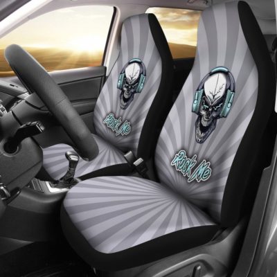 Rock Me and Music Freaks Skull Car Seat Covers (set of 2)