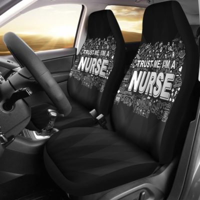 Trust Me I'm A Nurse Car Seat Covers (set of 2)