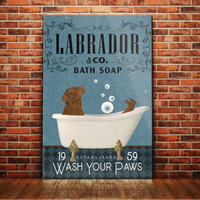 Labrador Retriever Dog Bath Soap Company Canvas FB08015 81O60 labrador Retriever Dog Canvas