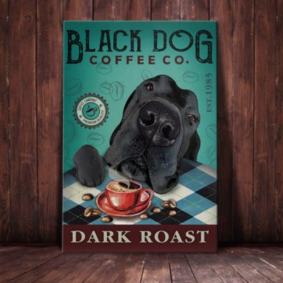 Great Dane Dog Coffee Company Poster Canvas MR2002 67O50- Greatdane Dog ...