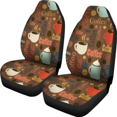 Coffee Lovers Car Seat Covers (set of 2)