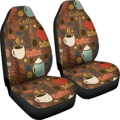 Coffee Lovers Car Seat Covers (set of 2)