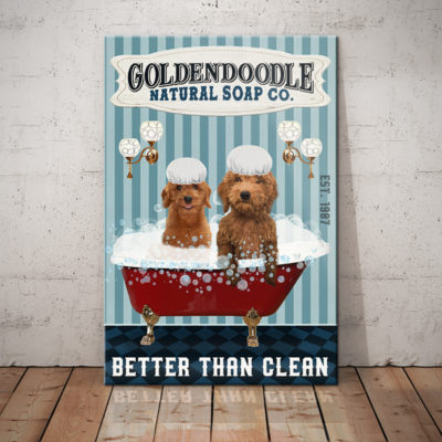 Goldendoodle Dog Natural Soap Company Canvas FB2801 70O31 Goldendoodle Dog Canvas  Golden Retriever Dog Canvas