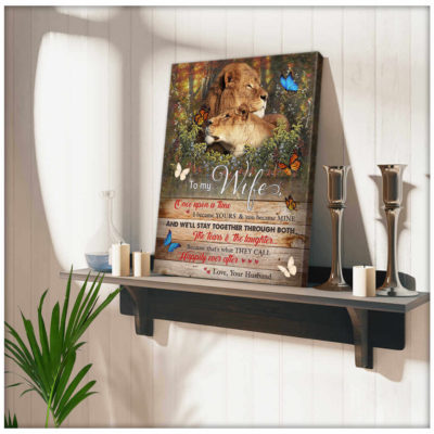 Lion To My Wife Canvas