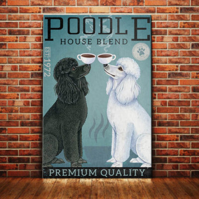 Poodle Dog Coffee Company Canvas MR0902 81O36 Poodle Dog Canvas