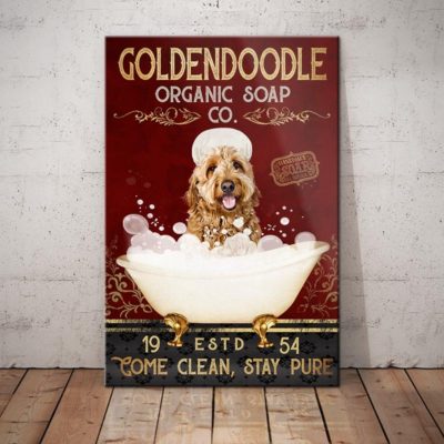 Goldendoodle Dog Organic Soap Company Canvas FB2704 69O56 Goldendoodle Dog Canvas  Golden Retriever Dog Canvas