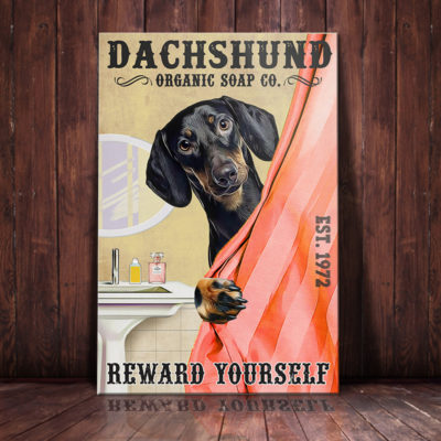 Dachshund Dog Organic Soap Company Canvas FB2003 69O59 Dachshund Dog Canvas