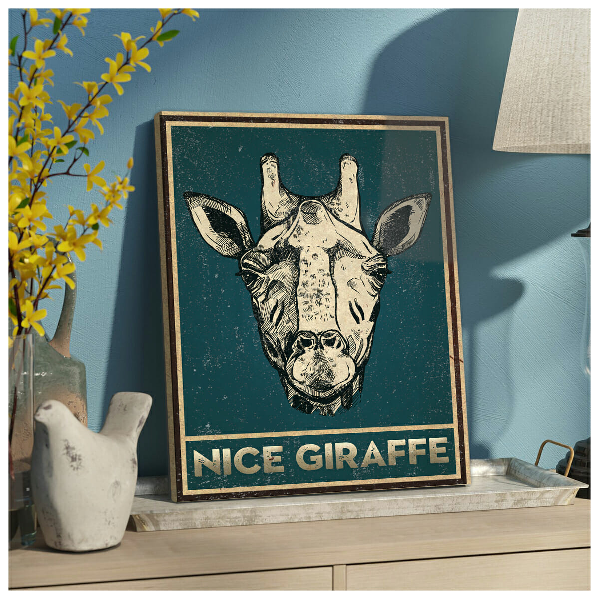 Nice Giraffe Canvas