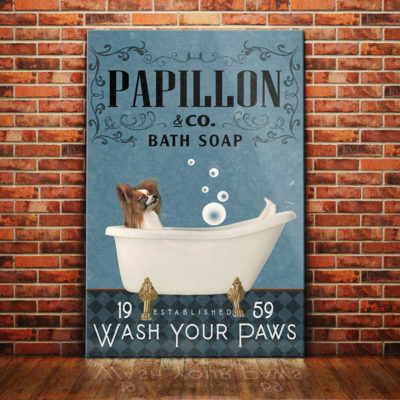 Poster Papillon dog 