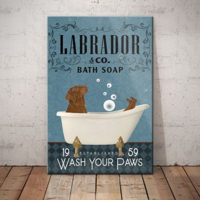 Labrador Retriever Dog Bath Soap Company Canvas FB08015 81O60 labrador Retriever Dog Canvas