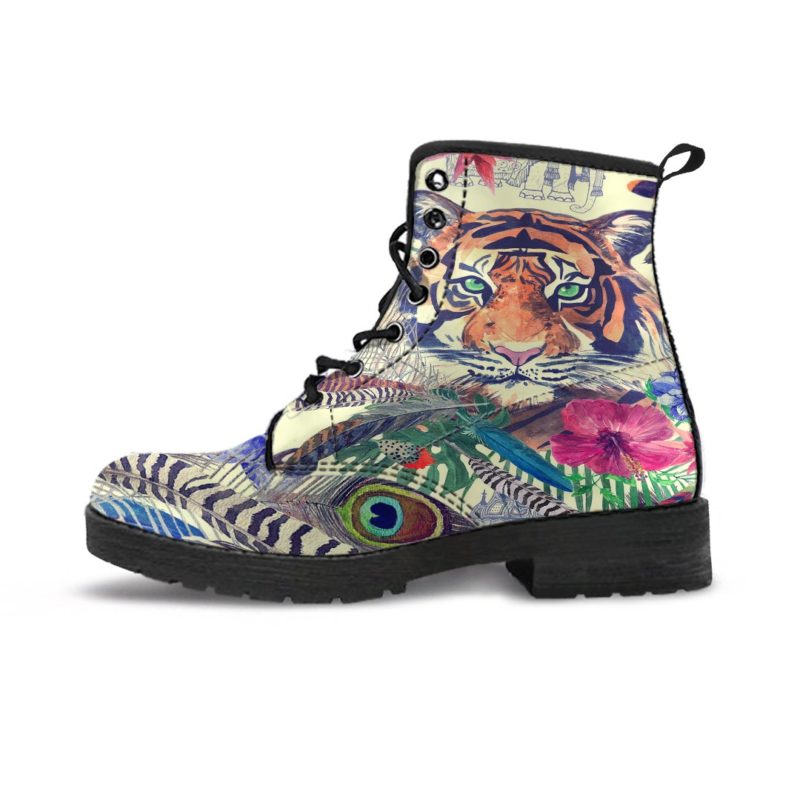 Bohemian Tiger Leather Boots