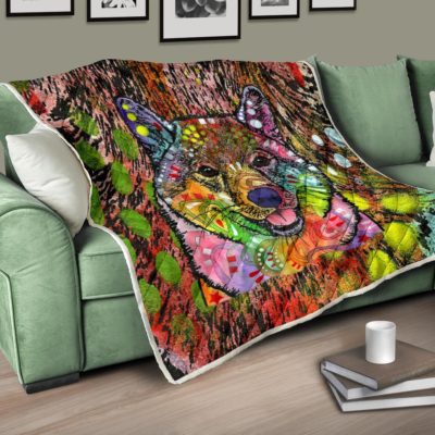 Shiba Inu Premium Quilt - Dean Russo Art Bedding Set