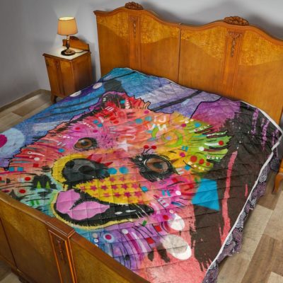 Pomeranian Premium Quilt - Dean Russo Art Bedding Set