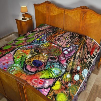Shiba Inu Premium Quilt - Dean Russo Art Bedding Set