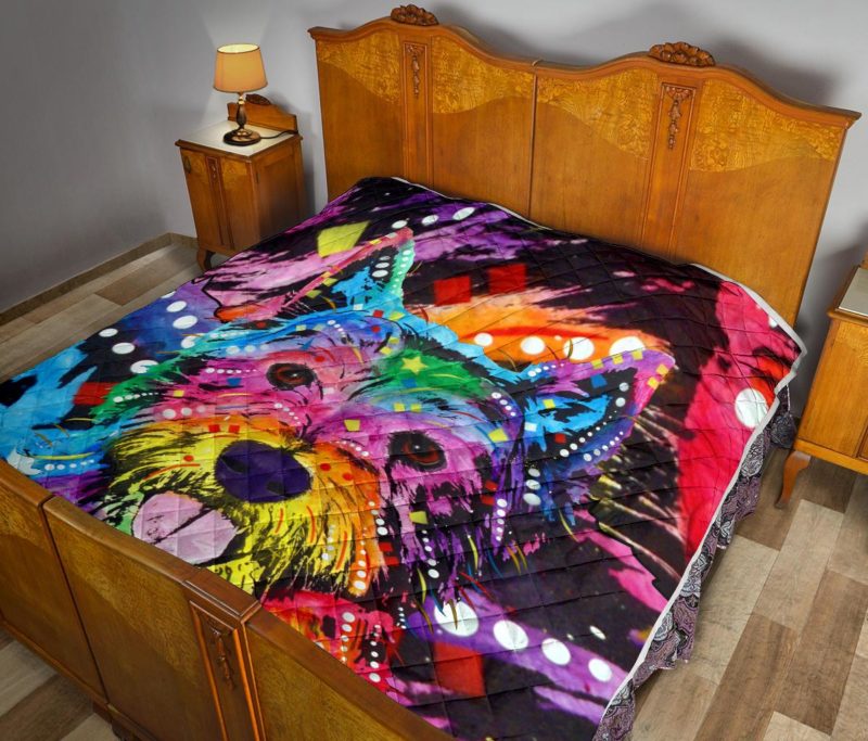 Westie Premium Quilt - Dean Russo Art Bedding Set