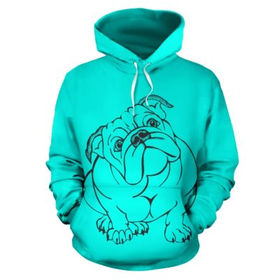 Furry Pug Hoodie - pug - Pullover Hoodie