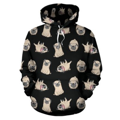 Furry Bulldog Pullover Hoodie