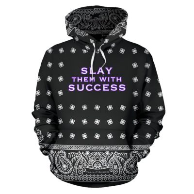 Sleeping alone is a waste of my sexual talent. Bandana Black & White Paisley Style Pullover Hoodie