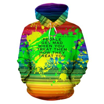 People who create their own drama. Pride Rainbow Colors Art Design Pullover Hoodie