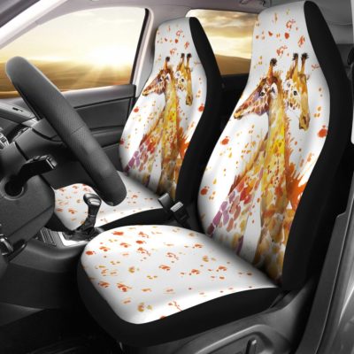 Giraffe Love Car Seat Covers (set of 2)