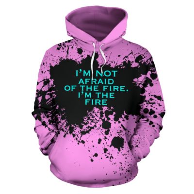 Luxury Pink design Style Hoodie with Quote by Genres. You are perfect - Pullover Hoodie
