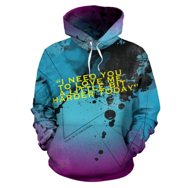 Light Green Design Tattoo Studio & Roses Pullover Hoodie