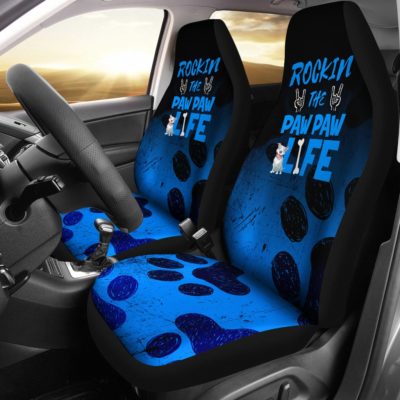 Rockin Paw Paw Life Pitbull Car Seat Covers (set of 2)