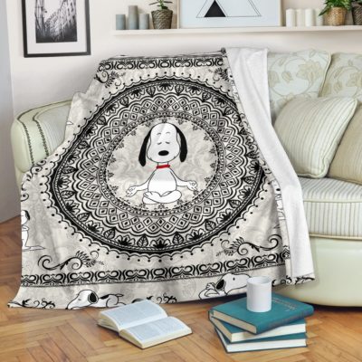 Yoga Snoopy - Premium Blanket