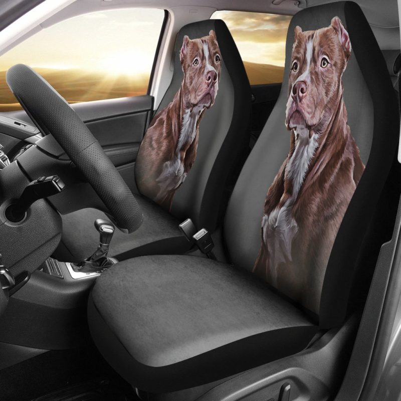 Pit Bull Love Car Seat Covers (set of 2)