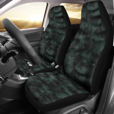Green 3D Camo Car Seat Covers (set of 2)
