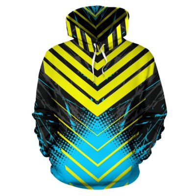 Racing Style Black & Yellow Vibes Pullover Hoodie