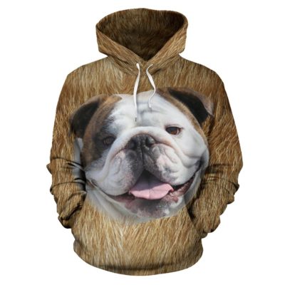Big Bull Hoodie - bulldog - Pullover Hoodie
