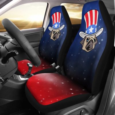 American Pug Car Seat Covers (set of 2)