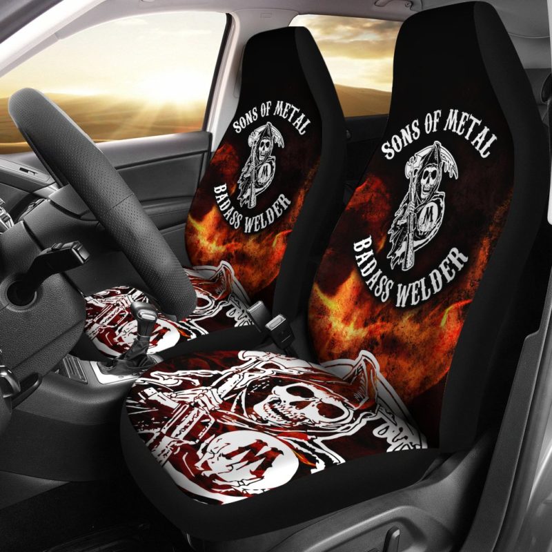 Sons of Metal Car Seat Covers (set of 2)