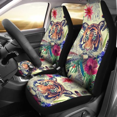 Bohemian Tiger Car Seat Covers (set of 2)