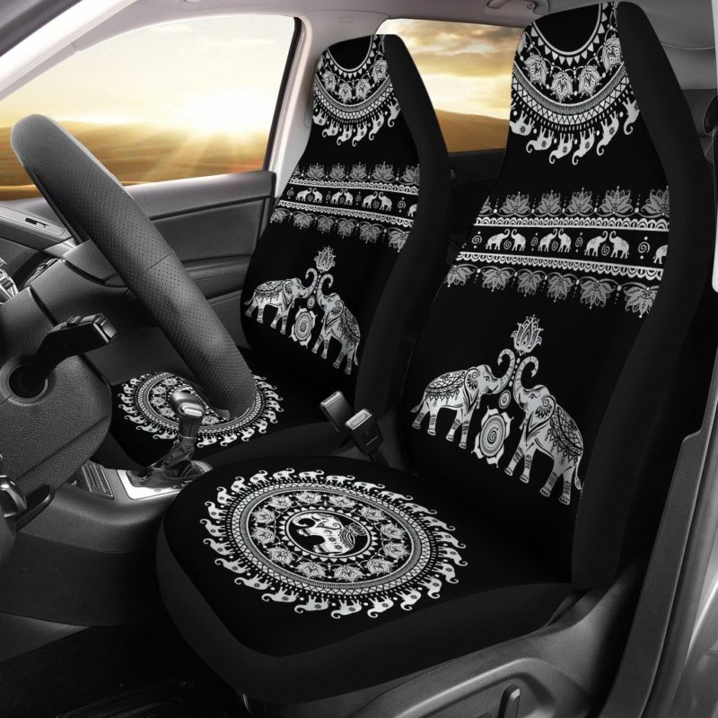 Elephant Mandala - Car Seat Covers (set of 2)