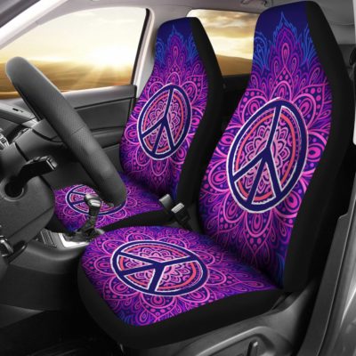 Peace & Love Car Seat Covers (set of 2)