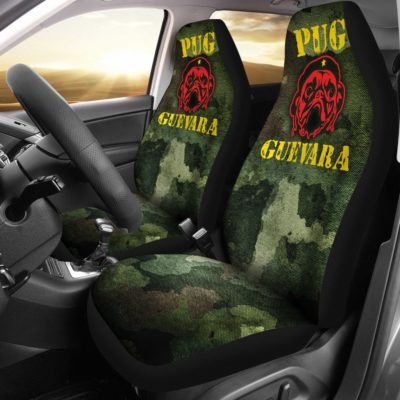 Pug Guevara Car Seat Covers (set of 2)