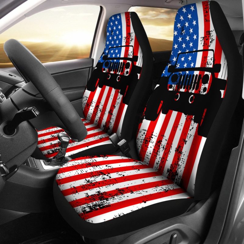 Jeep USA Car Seat Covers (set of 2)