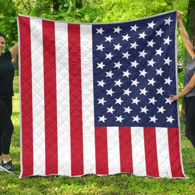 USA Flag Design Premium Quilt Bedding Set