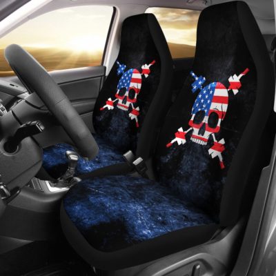 USA Gym Skull Car Seat Covers (set of 2)