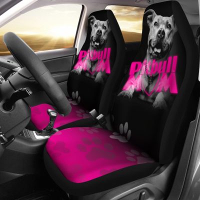Pit Bull Mom Car Seat Covers (set of 2)