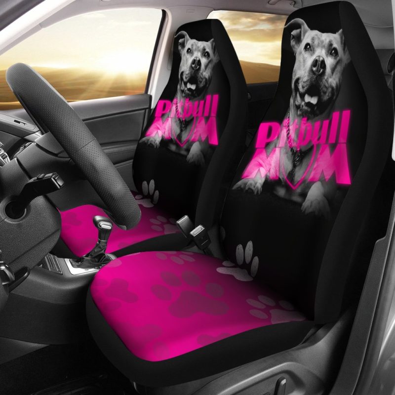 Pit Bull Mom Car Seat Covers (set of 2)