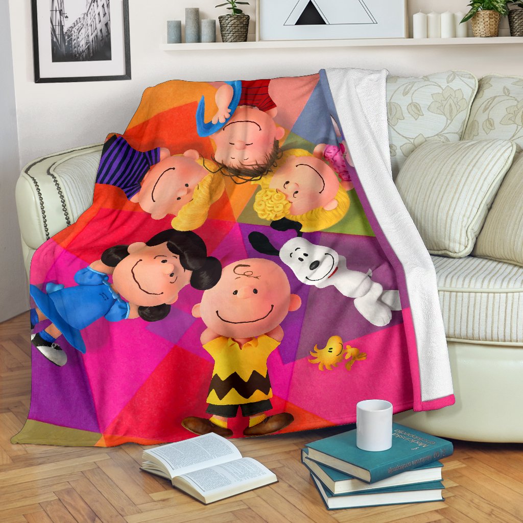 Snoopy Family Premium Blanket Art Hoodie