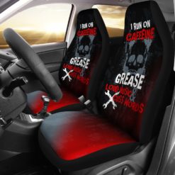 Caffeine Mechanic Car Seat Covers (set of 2)