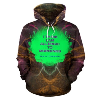 Luxury Abstract Colorful Design Hoodie With Sarcastic Quote. It's been a long day - Pullover Hoodie