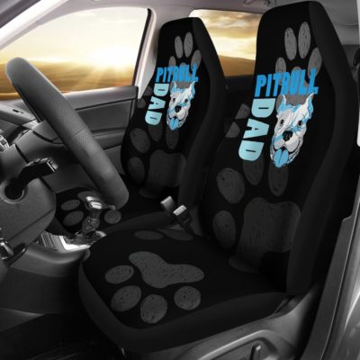 Pitbull Dad Car Seat Covers (set of 2)