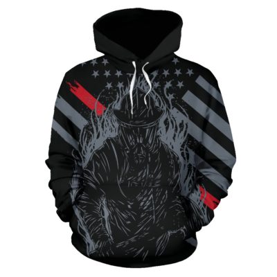 Firefighter Dad Pullover Hoodie